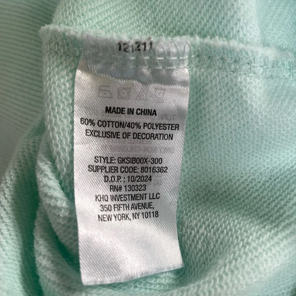 GAP Kids Mint Green Zip Hoodie | XL (14–16) | Holographic Logo